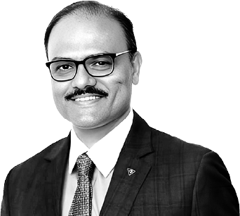 Portrait of Ajay Thakur, CEO and Managing Partner